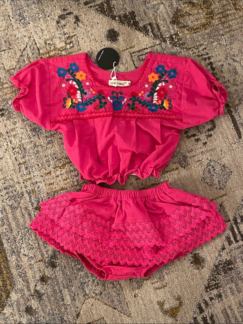 Mexican Toddler Girl Outfit 12-18M